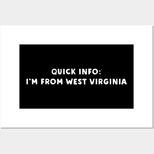 West Virginia Cool & Funny Posters and Art